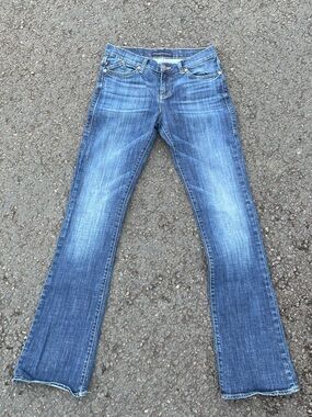 Rock & Republic Faded Blue Wide Leg Jeans